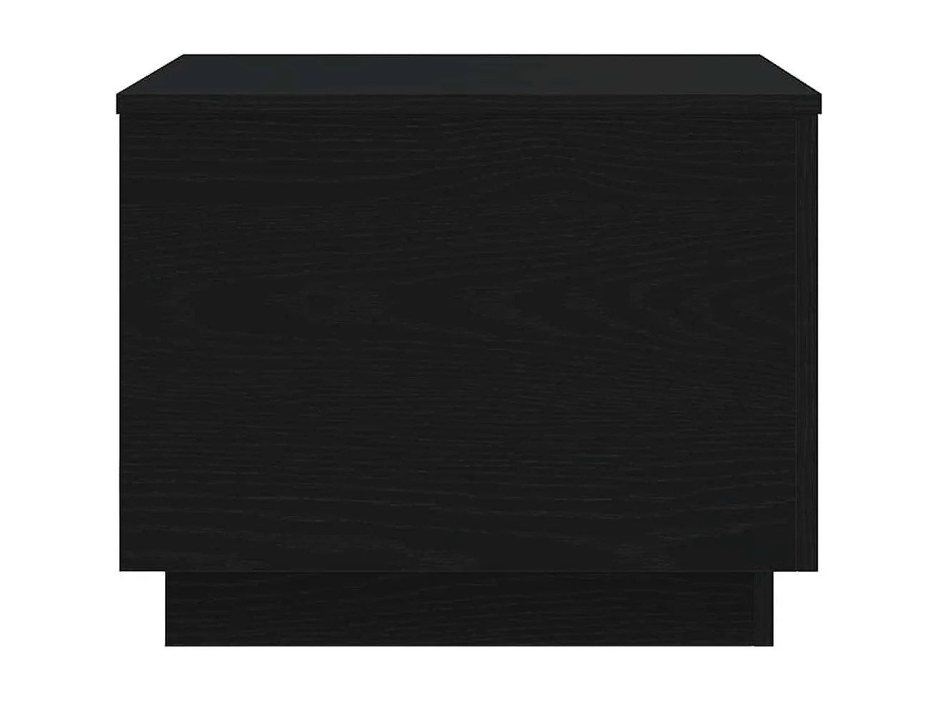 Table basse salon-Table d'appoint avec lumières LED chêne noir 50x50x40 cm SHL36263