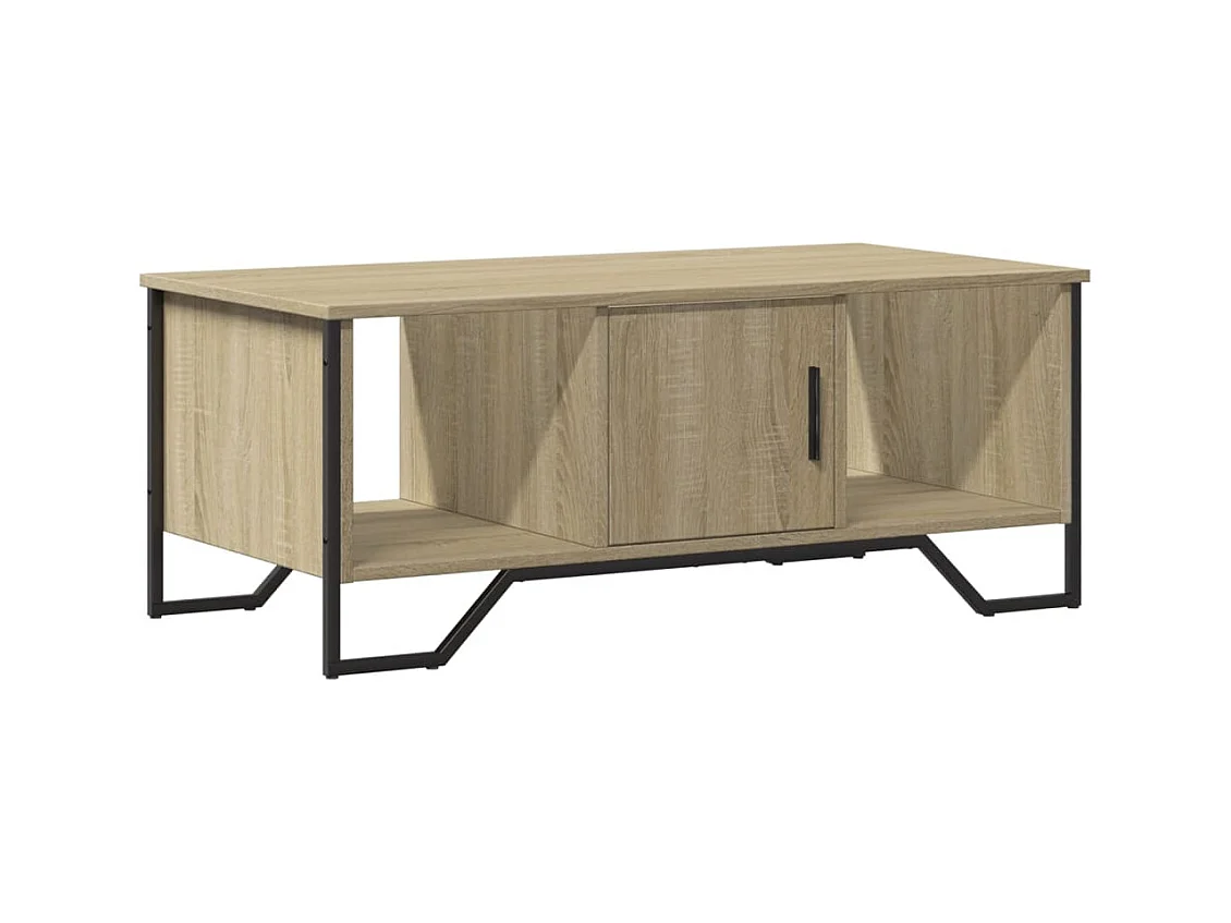 Table basse salon-Table d'appoint chêne sonoma 100x51x40 cm bois d'ingénierie SHL11070