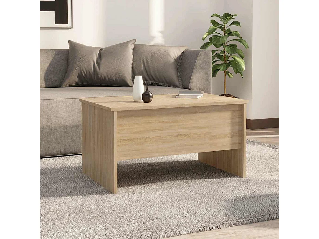 Couchtisch-Sofatisch-Beistelltische Sonoma-Eiche 80x50x42,5 cm Holzwerkstoff SHL38648