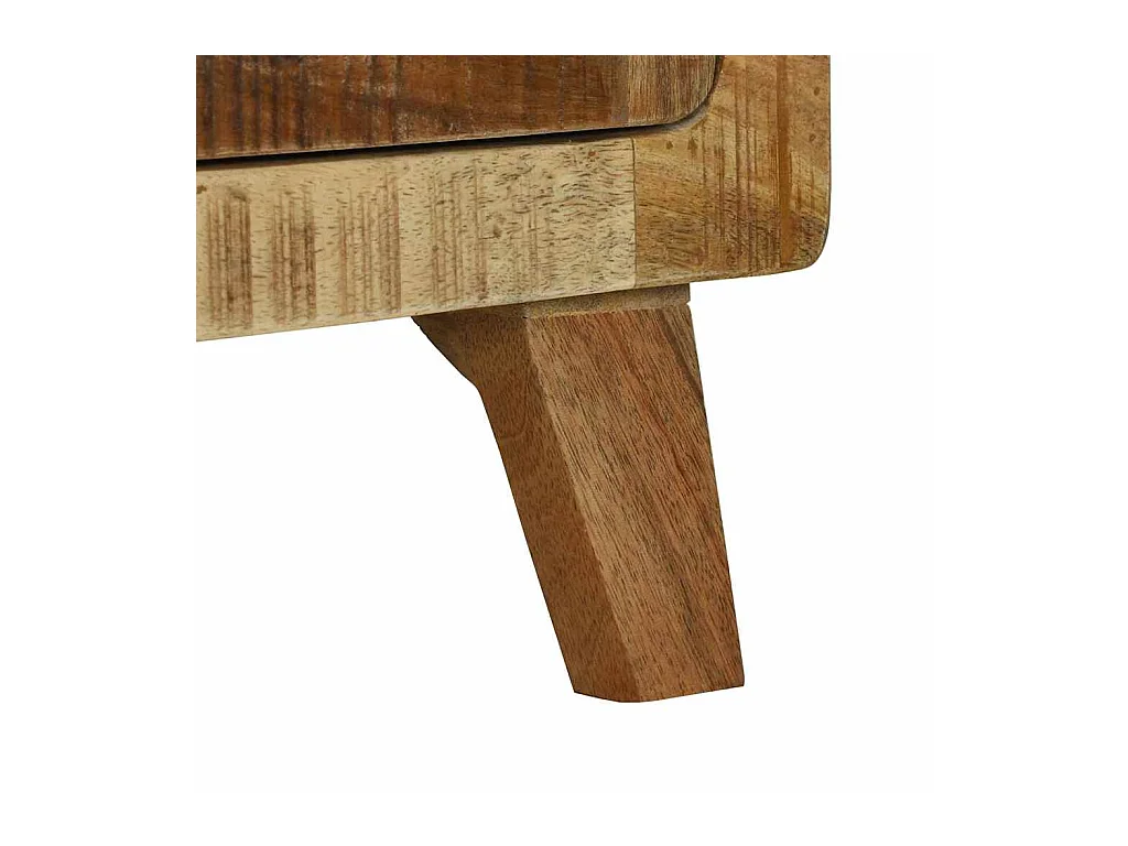 Table basse salon-Table d'appoint 80x54x45 cm en Bois Massif de Manguier SHL16464