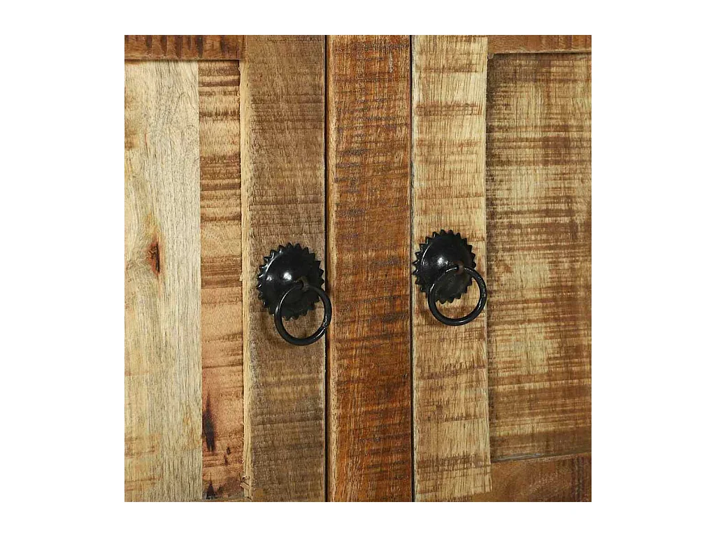 Table basse salon-Table d'appoint 80x54x45 cm en Bois Massif de Manguier SHL16464