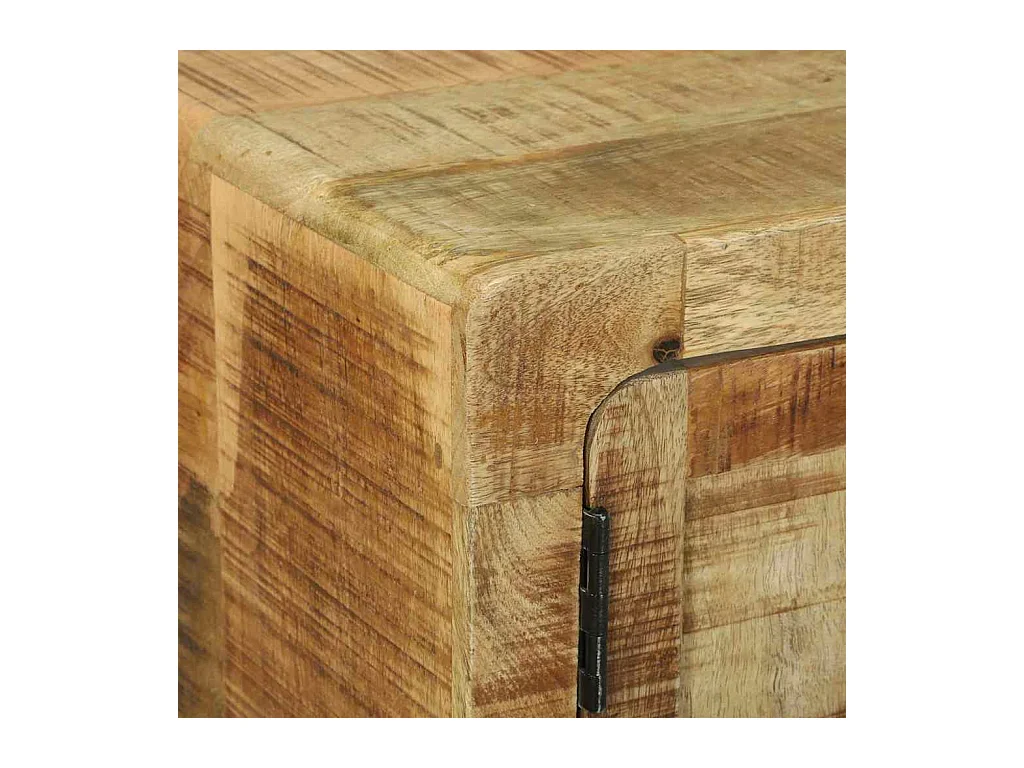 Table basse salon-Table d'appoint 80x54x45 cm en Bois Massif de Manguier SHL16464