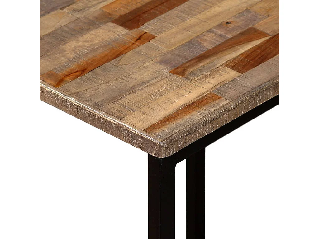 Ensemble de table basse gigogne 3 pièces Teck massif récupération SHL63498