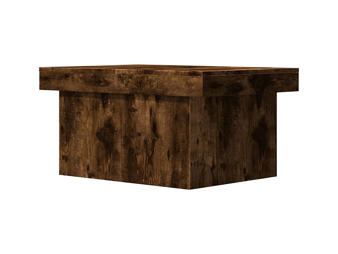 Mesa de centro-Mesa auxiliar de madera maciza de teca 110x60x40 cm SHL3831
