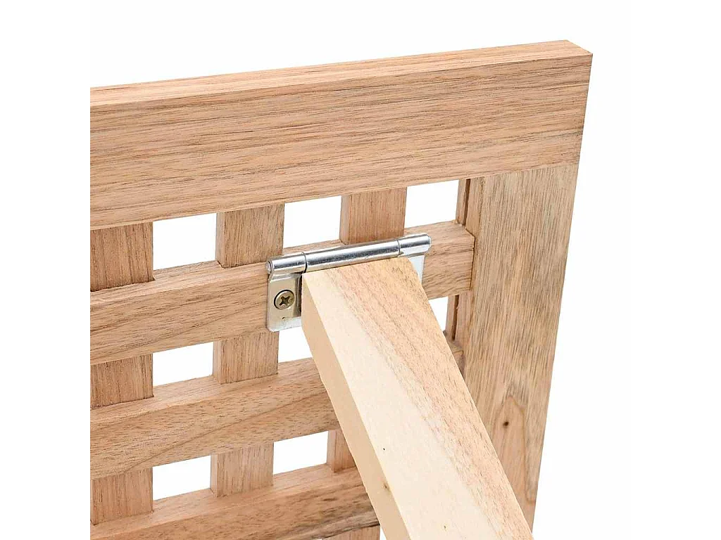 Table basse salon-Table d'appoint pliable 33x33x40,5 cm en bois massif noyer SHL55800