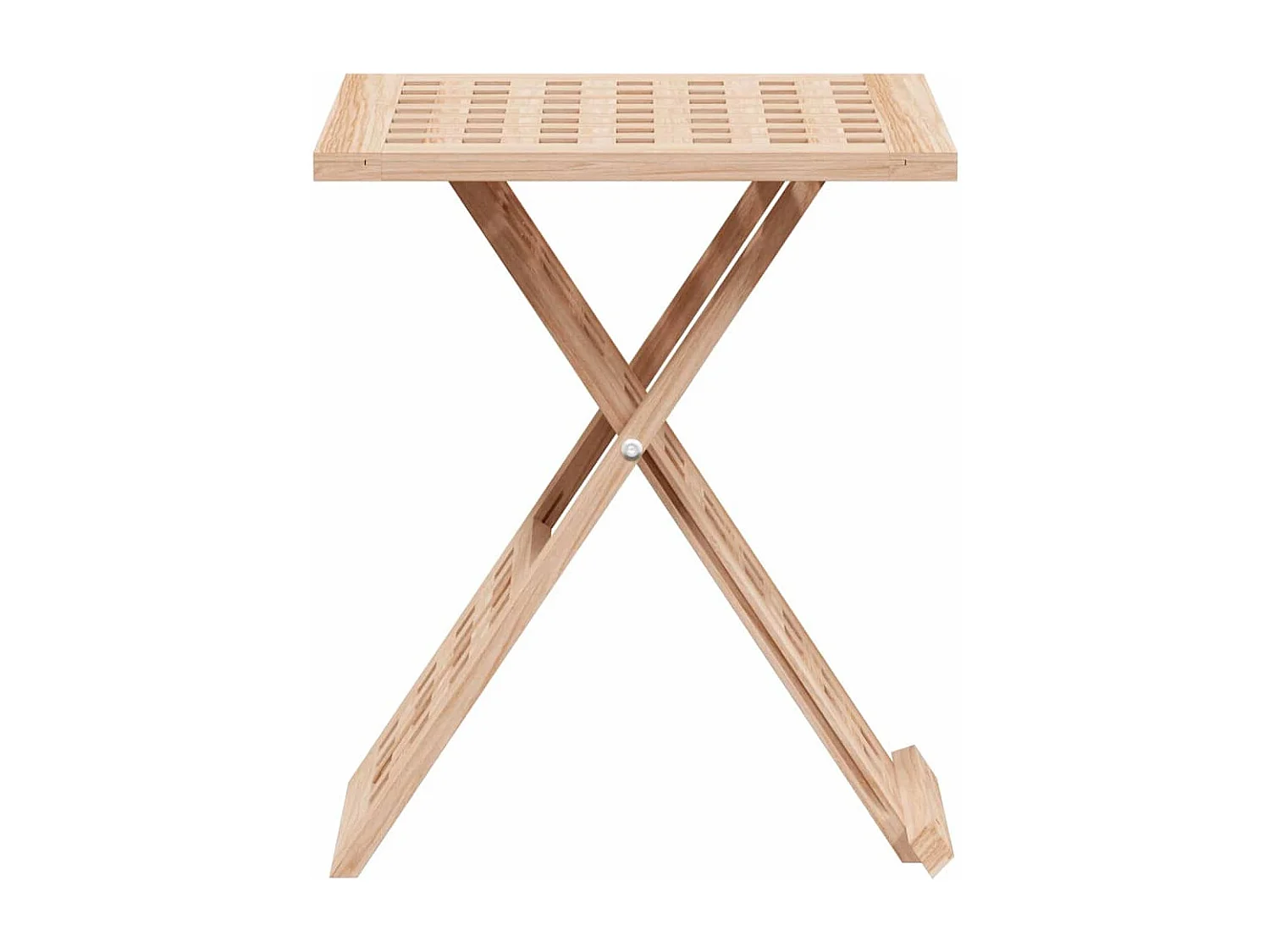 Table basse salon-Table d'appoint pliable 33x33x40,5 cm en bois massif noyer SHL55800