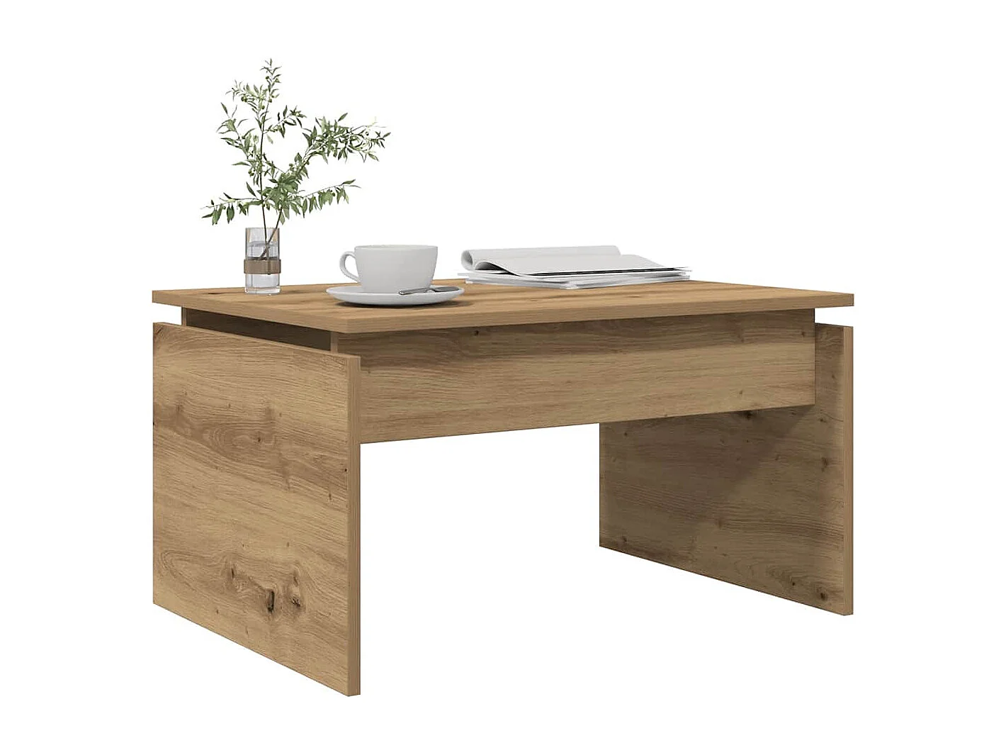 Mesa de centro-Mesa auxiliar negro brillante SHL661217