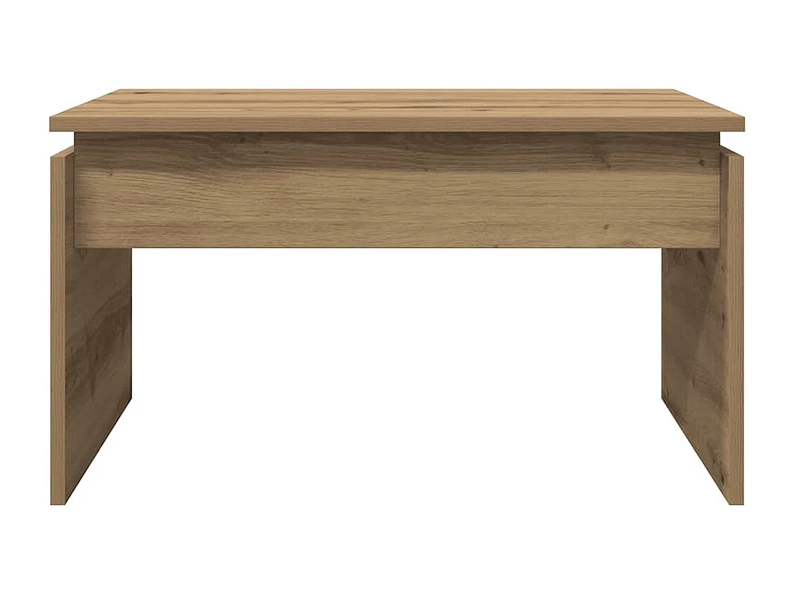 Table basse salon-Table d'appoint chêne artisanal 68x50x38 cm bois d'ingénierie SHL59988
