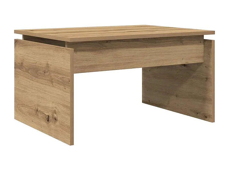 Table basse salon-Table d'appoint chêne artisanal 68x50x38 cm bois d'ingénierie SHL59988