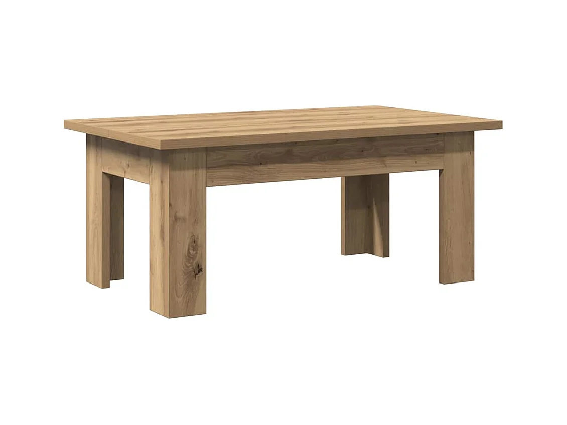 Table basse salon-Table à thé avec rangement chêne artisanal 100x60x42 cm bois d'ingénierie SHL35268