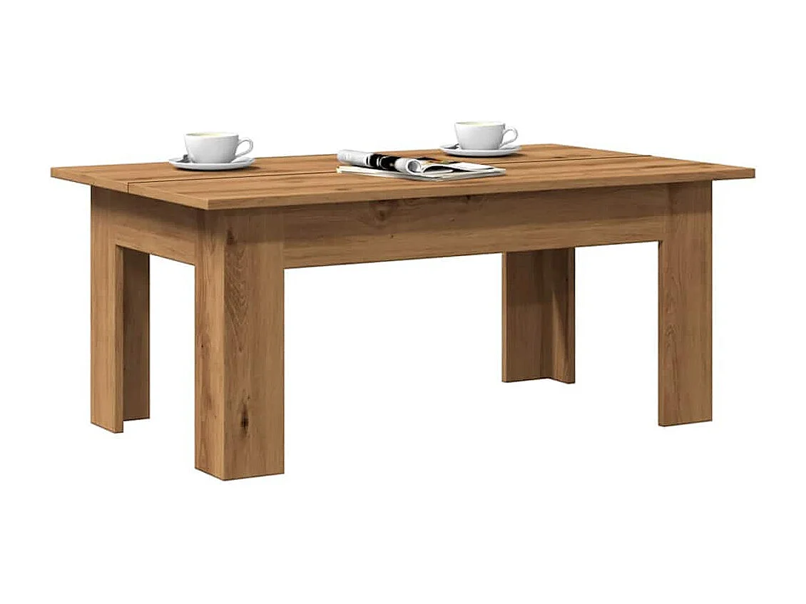 Couchtisch-Wohnzimmertisch-Beistelltische Artisan-Eiche 100x60x42 cm Holzwerkstoff SHL25293