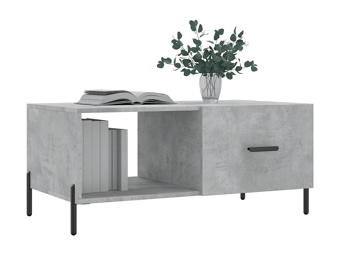 Mesa de centro | Mesa auxiliar madera de ingeniería negro 100x49x45 cm SHL62297