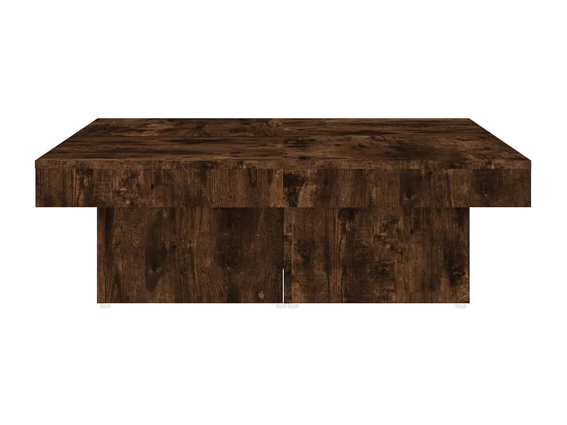 Table basse salon-Table d'appoint Chêne fumé 90x90x28 cm Bois d'ingénierie SHL43972