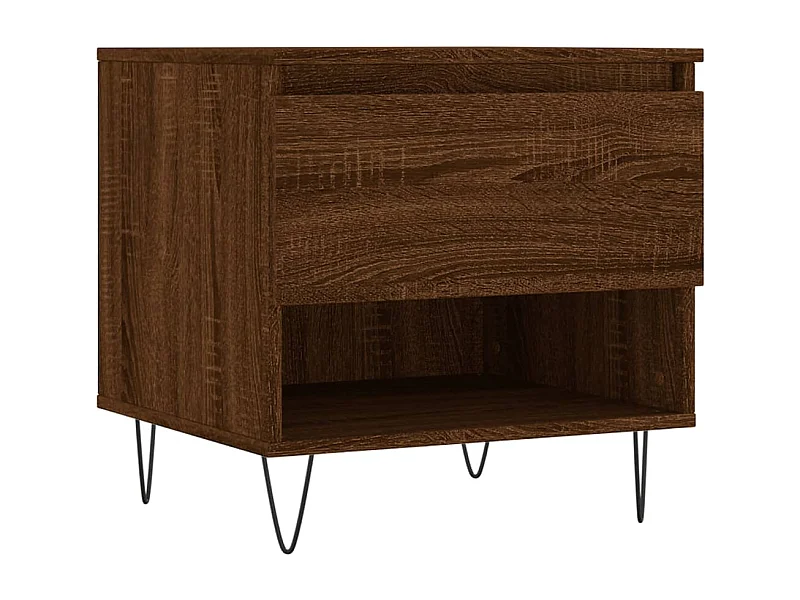 Table basse salon-Table à thé chêne marron 50x46x50 cm bois d'ingénierie SHL98339