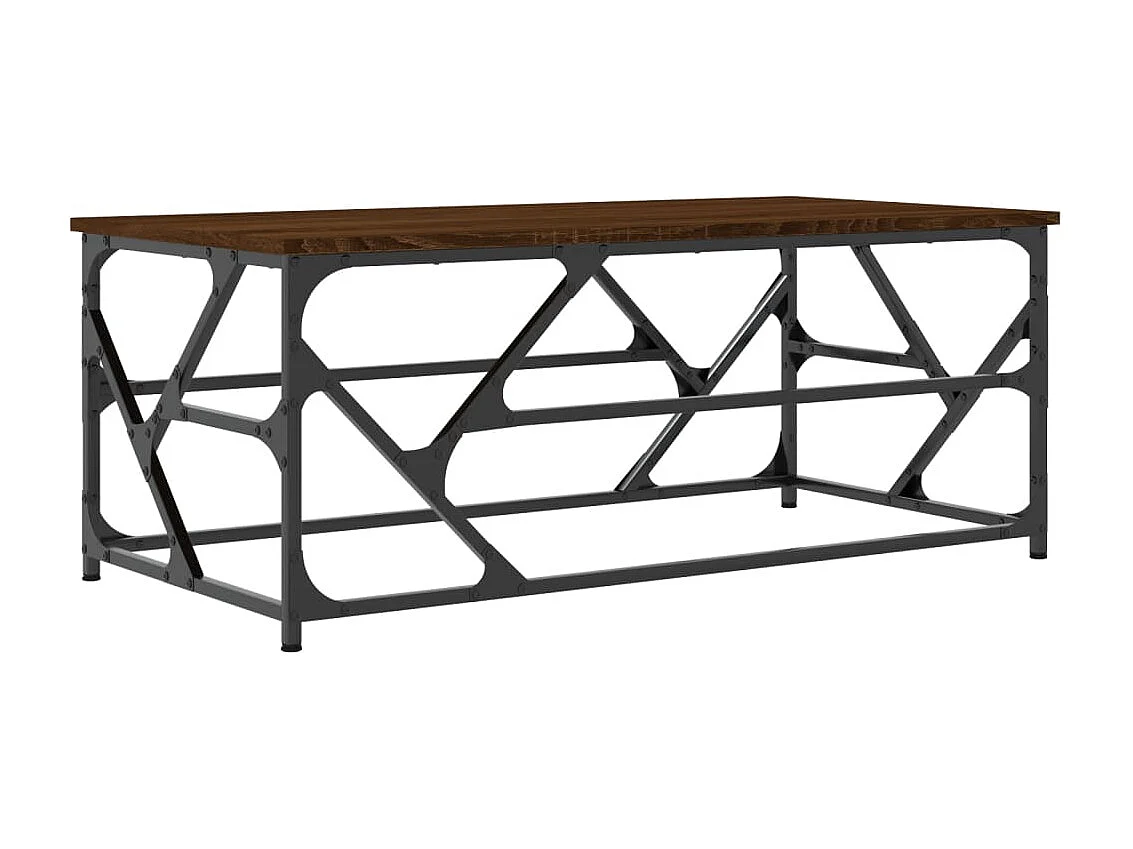 Table basse salon-Table d'appoint Chêne marron 100x50x40 cm Bois d'ingénierie SHL1392