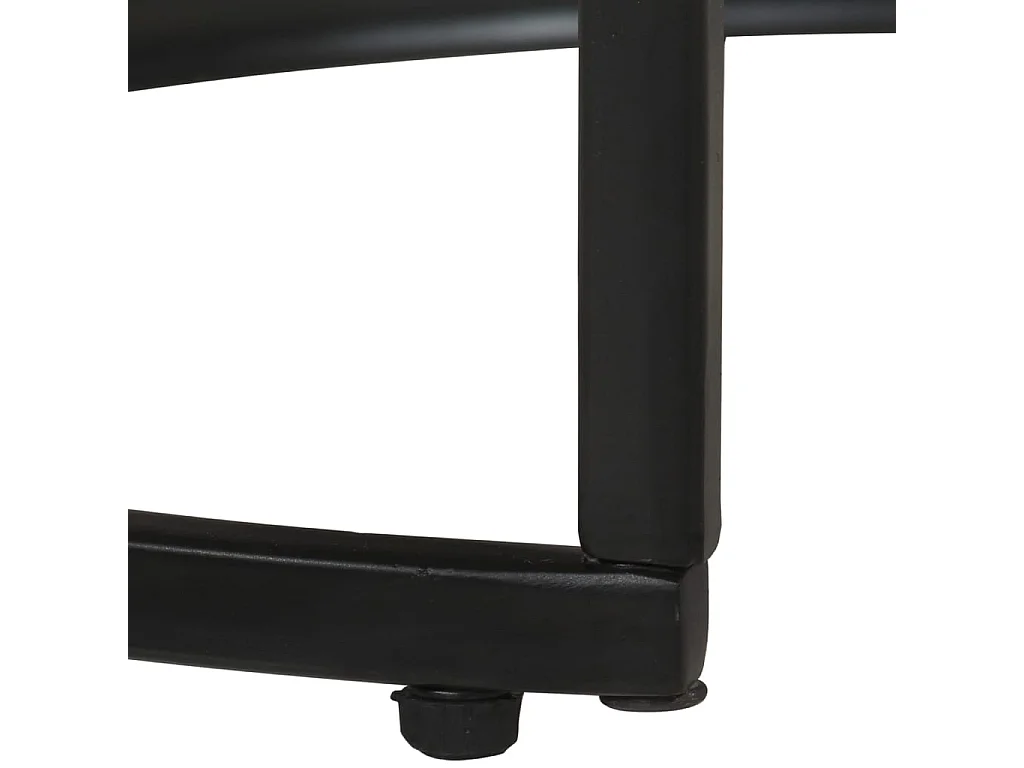 Tavolini Impilabili 2 pz-Tavolino Basso in Legno di Mango Grezzo SHL496