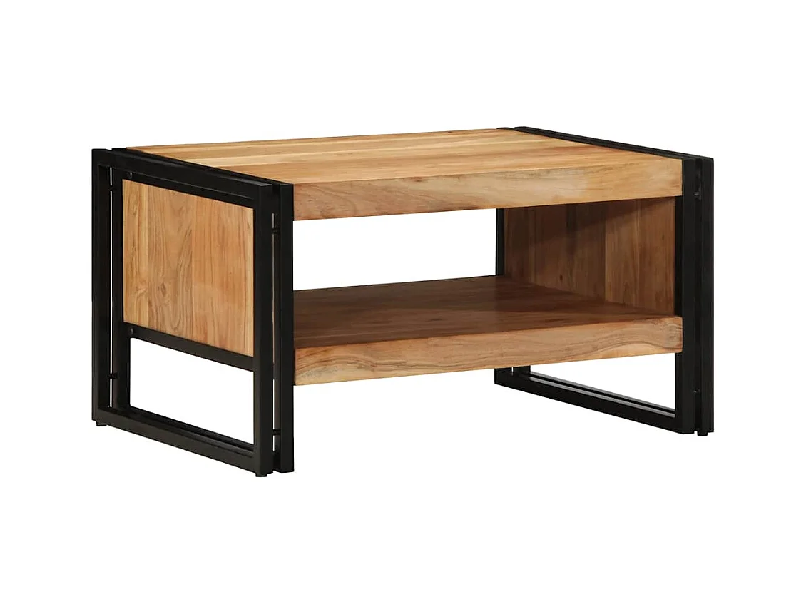 Table basse salon-Table d'appoint 70x50x38 cm bois massif acacia SHL60282