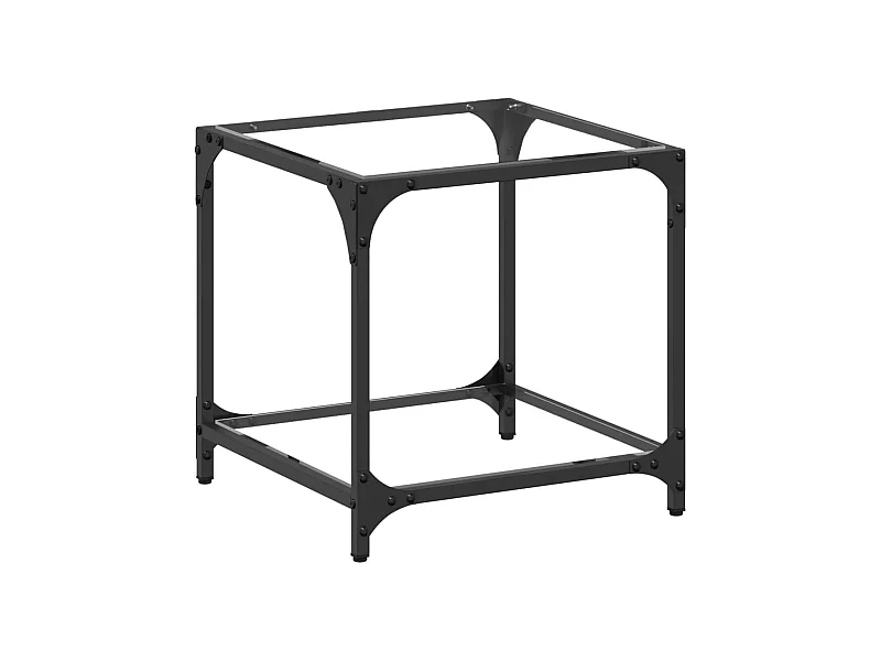 Mesa de centro-Mesa auxiliar de vidrio templado negro 50x50x45 cm SHL2799