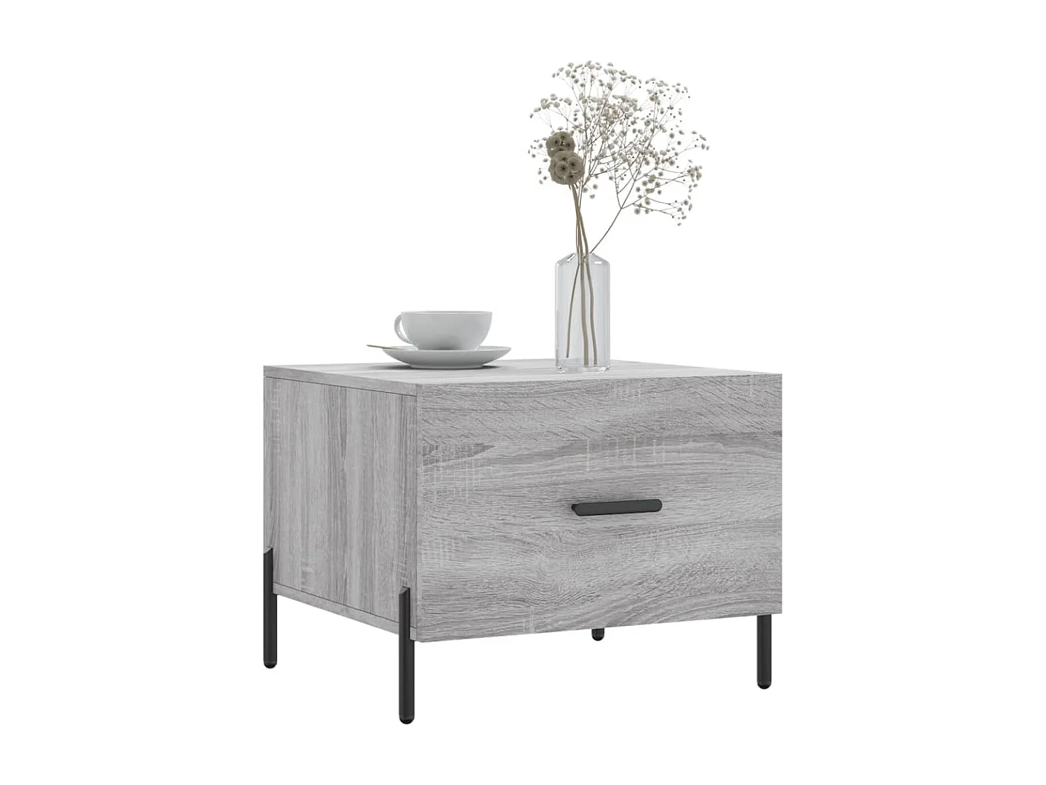 Couchtisch-Wohnzimmertisch-Beistelltische Grau Sonoma 50x50x40 cm Holzwerkstoff SHL96725