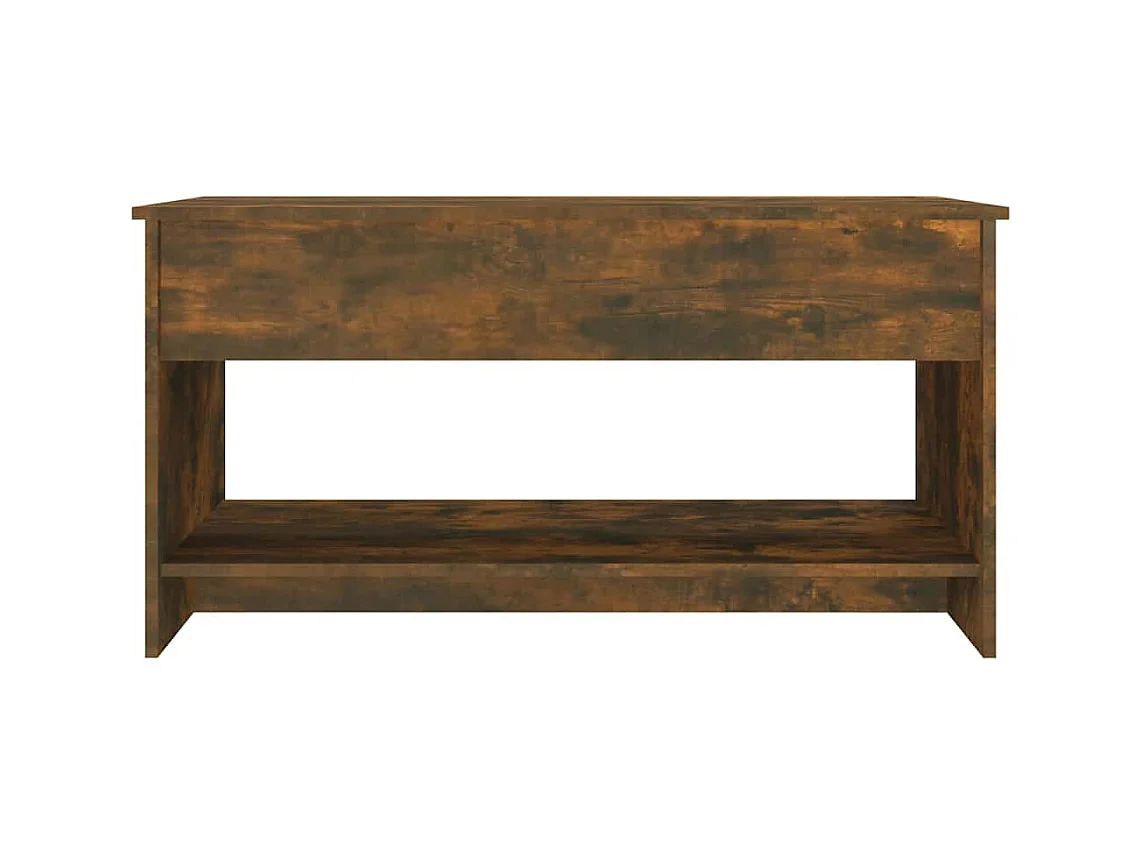 Mesa de centro | Mesa de apoio 102x50x52.5cm madeira processada carvalho fumado