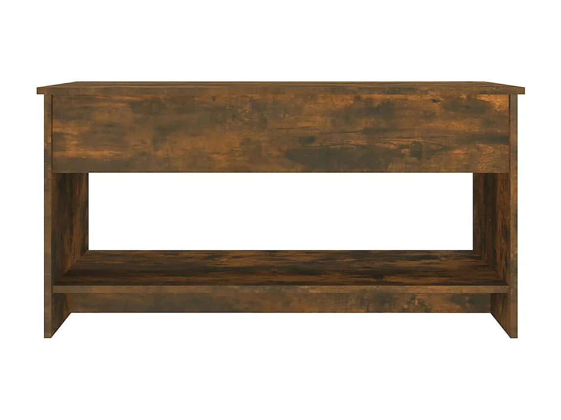 Mesa de centro | Mesa de apoio 102x50x52.5cm madeira processada carvalho fumado