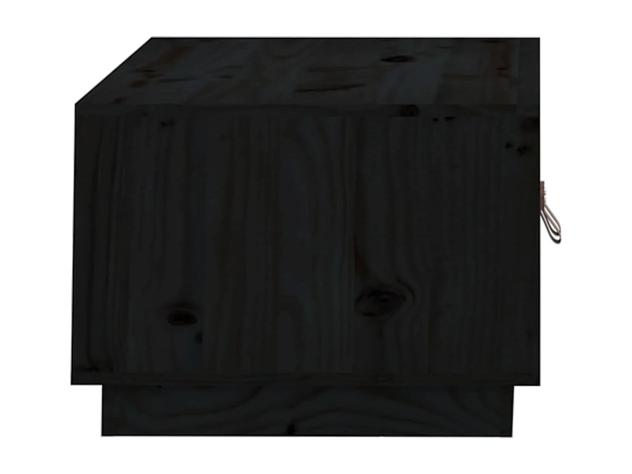 Mesa de centro | Mesa auxiliar madera contrachapada negro 90x49x45 cm SHL4729