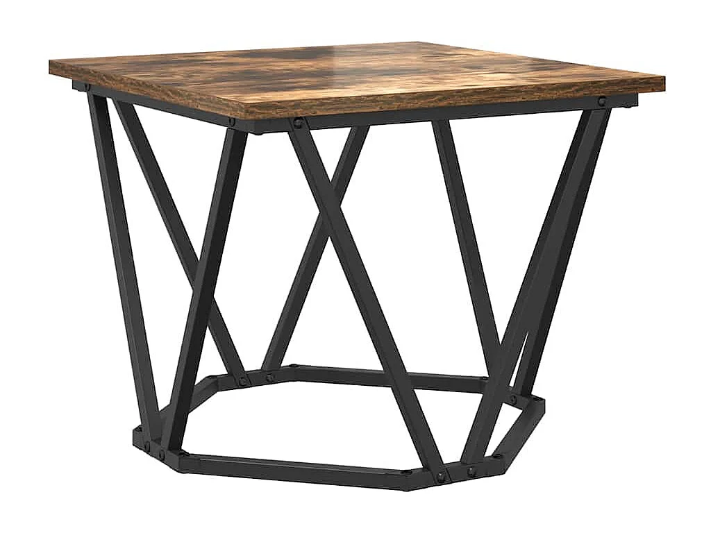 Tables basses-Tables d'appoint 3 pièces en bois d'ingénierie chêne fumé SHL79910