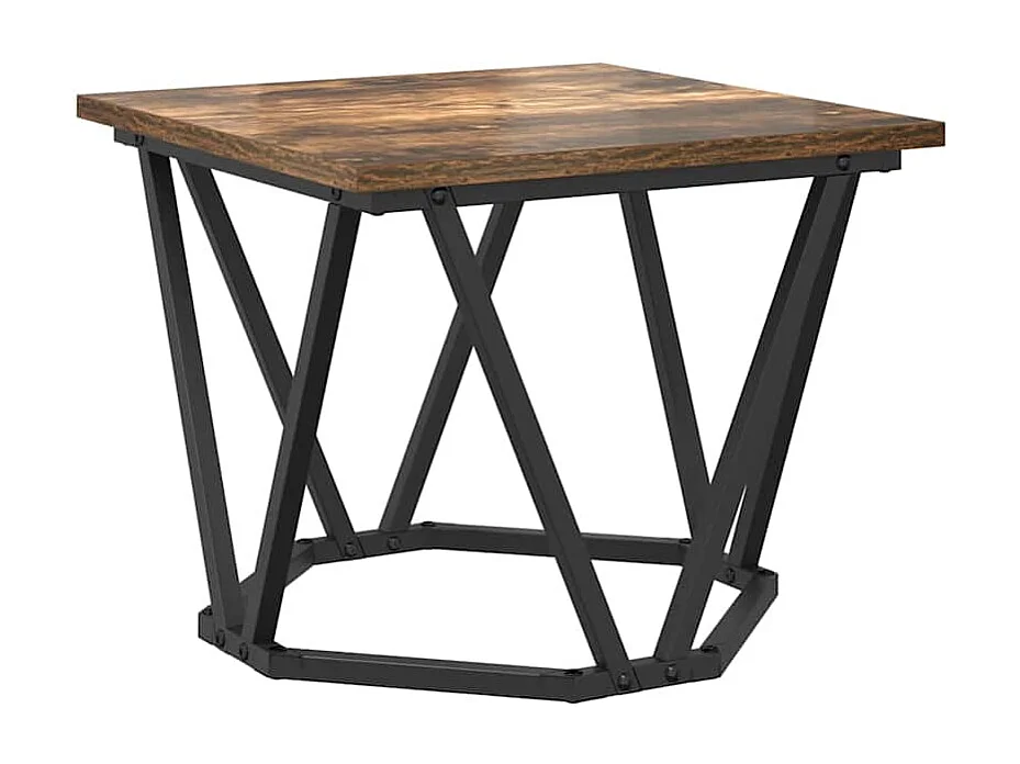 Tables basses-Tables d'appoint 3 pièces en bois d'ingénierie chêne fumé SHL79910