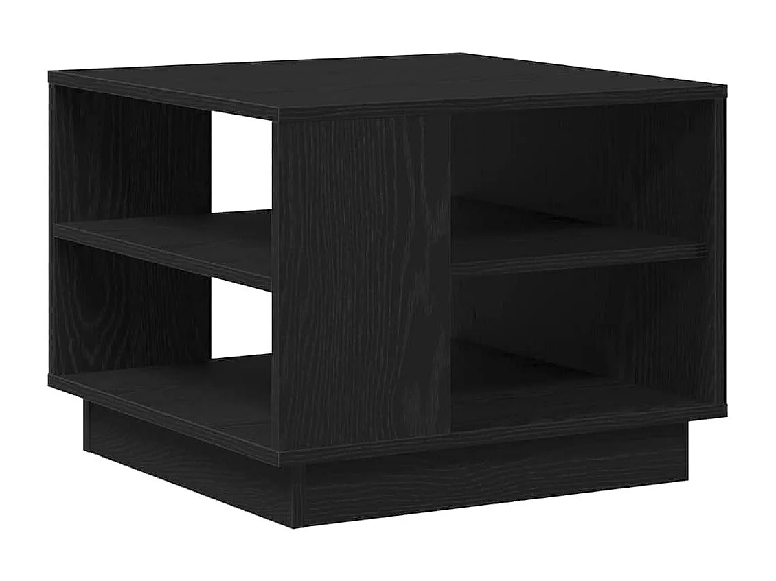 Mesa de centro-Mesa auxiliar-Mesita de centro madera contrachapada gris hormigón 60x60x38 cm SHL3139