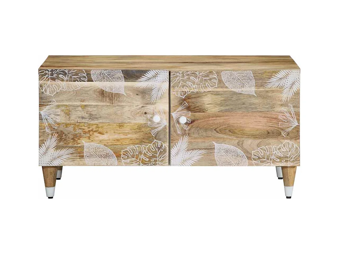 Table basse salon-Table d'appoint 80x50x40 cm bois de manguier massif SHL56945