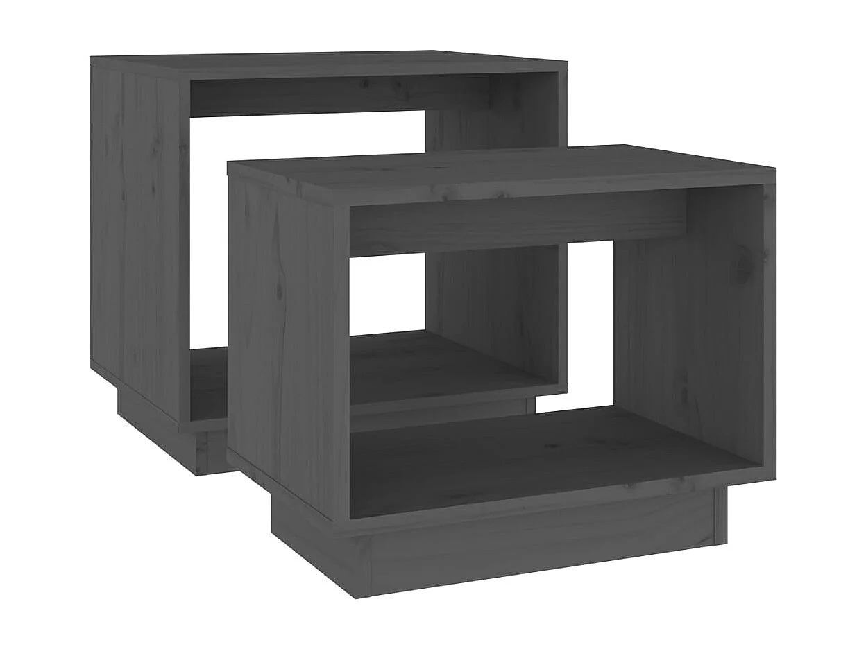 Mesa de centro | Mesa auxiliar madera contrachapada blanco brillo 90x50x40 cm SHL4450