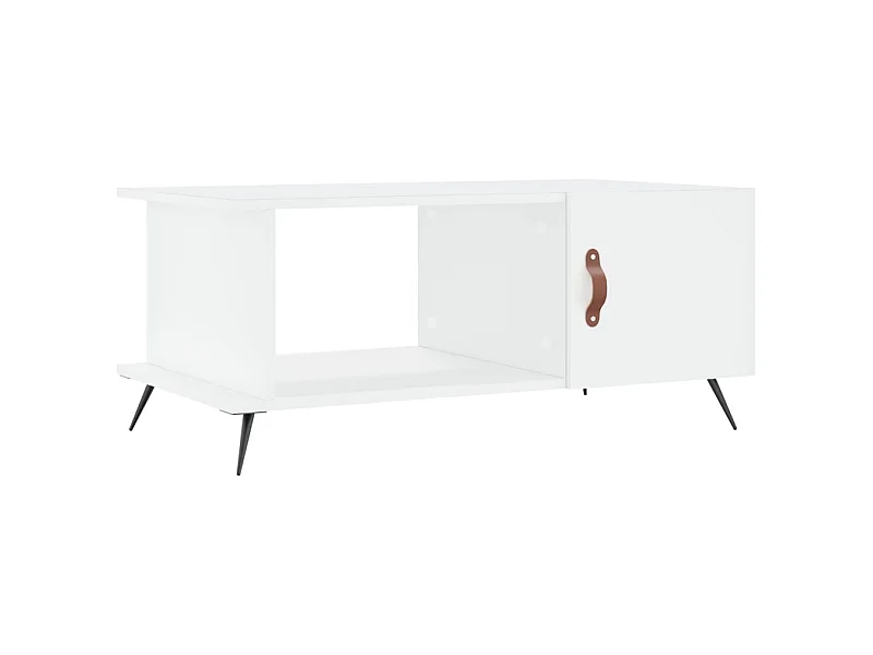 Mesa de centro | Mesa de apoio 90x50x40 cm madeira processada branco