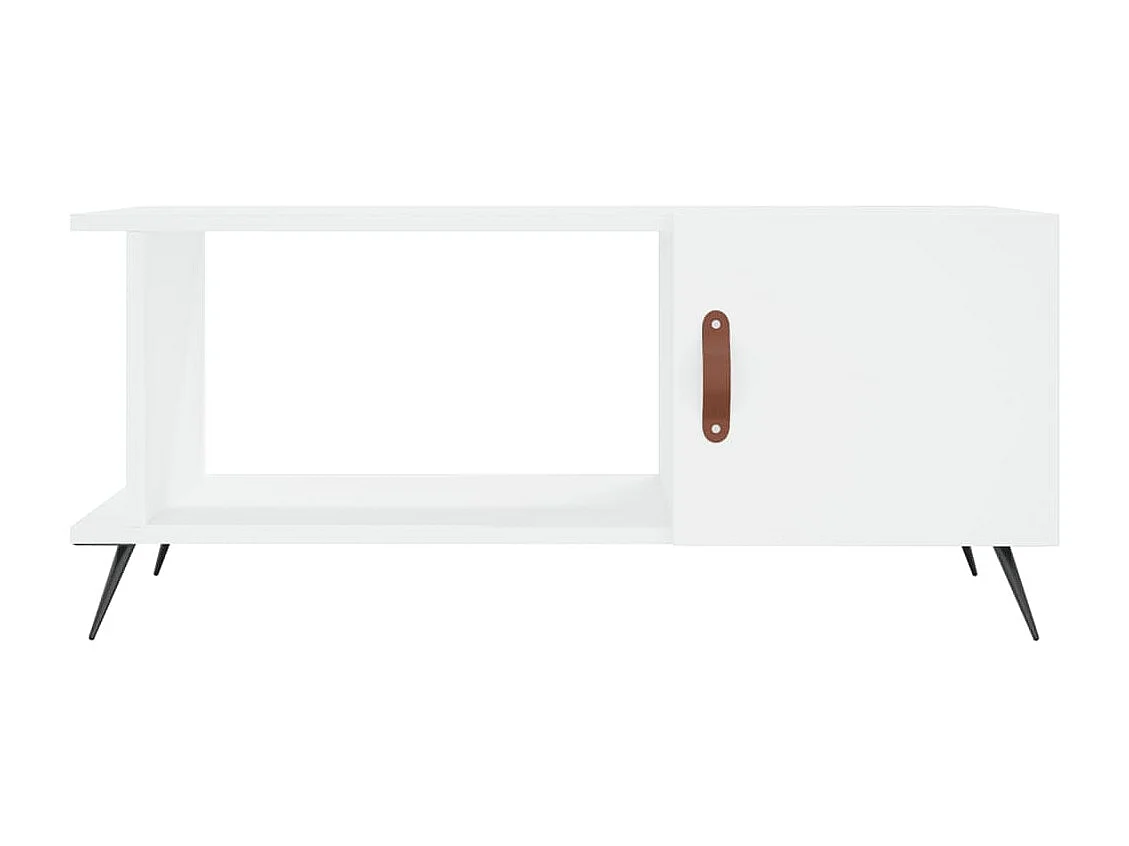 Mesa de centro | Mesa de apoio 90x50x40 cm madeira processada branco