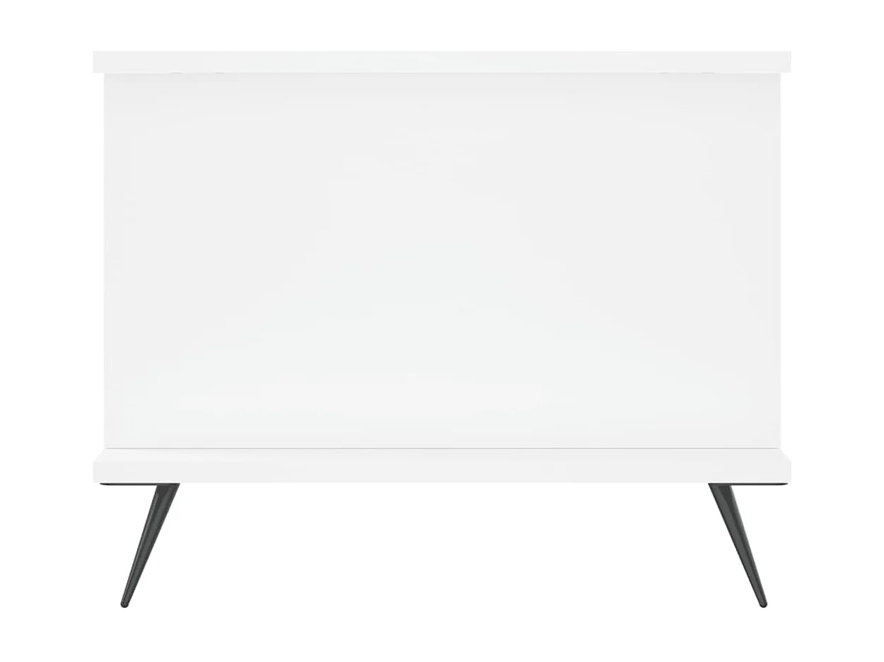 Mesa de centro | Mesa de apoio 90x50x40 cm madeira processada branco