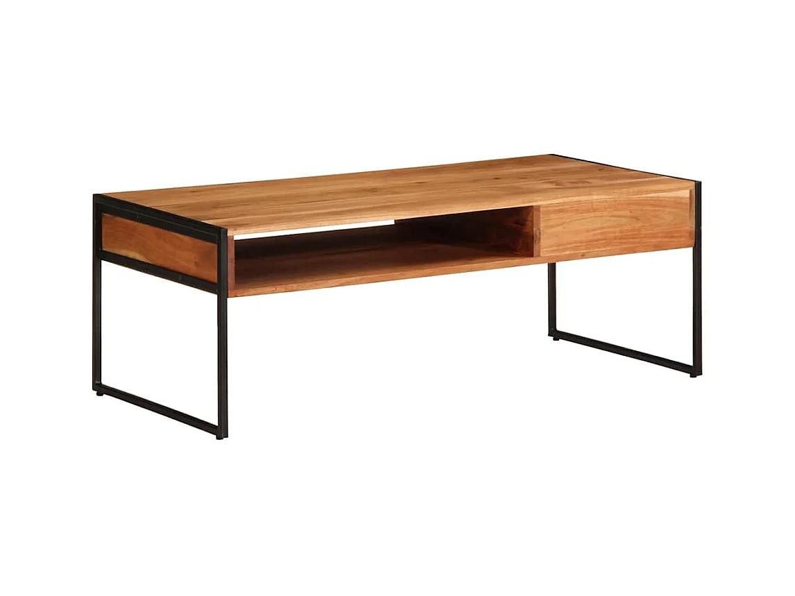 Mesa de centro | Mesa de apoio | Mesa de café 110x55x40 cm madeira de acácia maciça