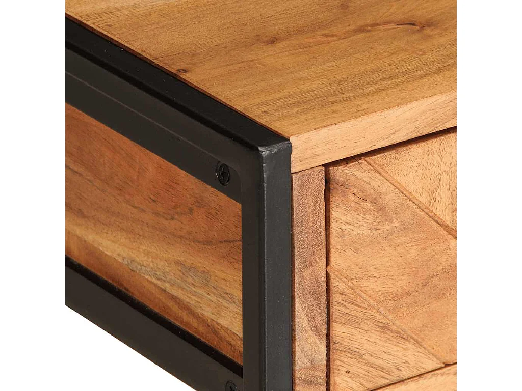 Couchtisch-Sofatisch-Beistelltische 110x55x40 cm Massivholz Akazie SHL58751