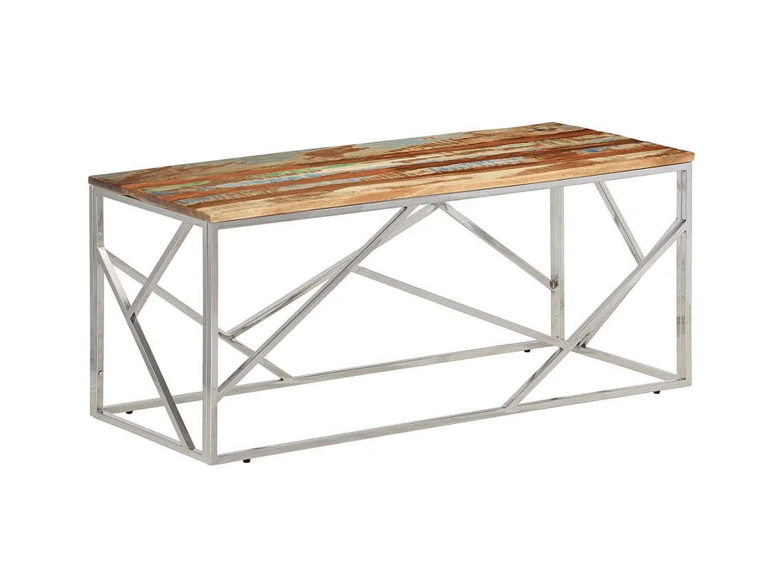 Mesa de centro | Mesa auxiliar blanca 51,5x51,5x30 cm madera de ingeniería SHL2184