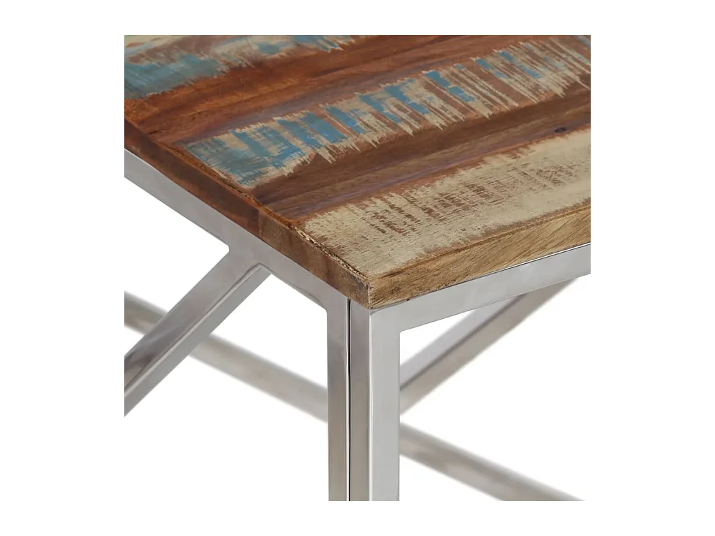 Mesa de centro | Mesa auxiliar blanca 51,5x51,5x30 cm madera de ingeniería SHL2184