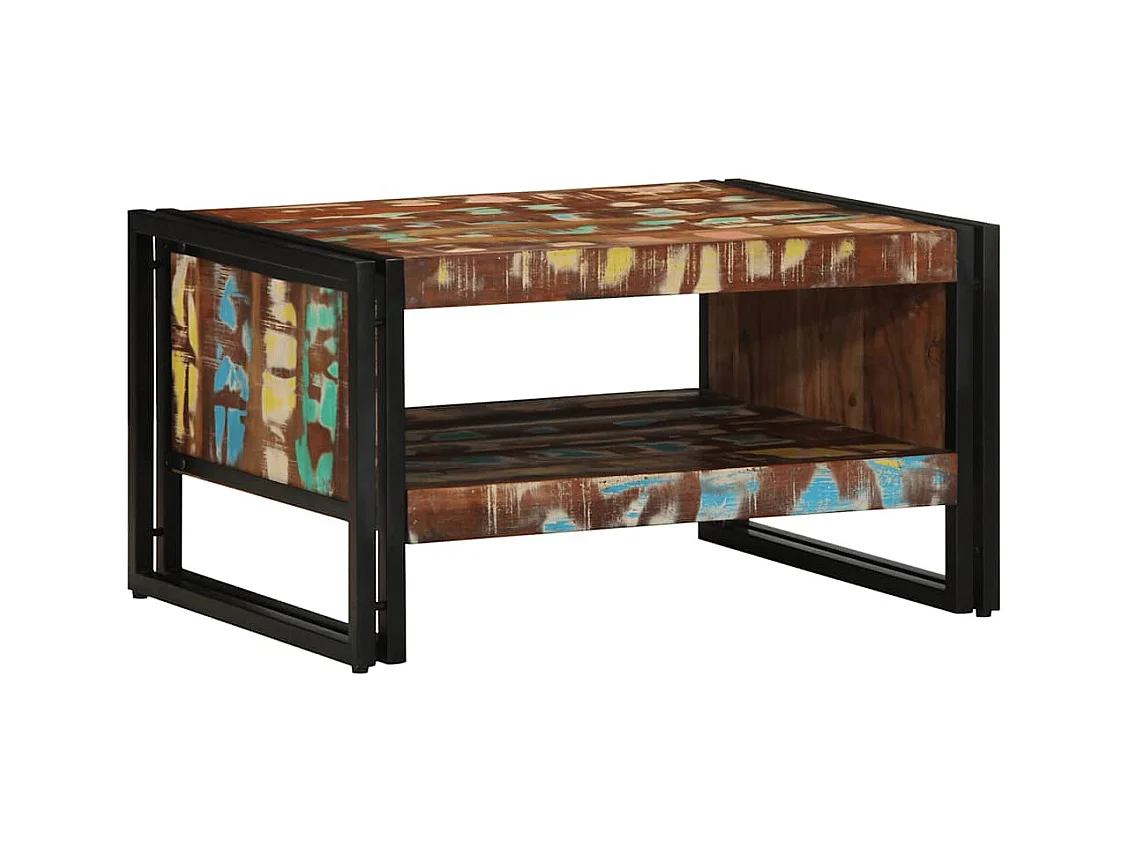 Mesas de centro | Mesa auxiliar forma de cuenco 2 uds madera maciza reciclada SHL4118