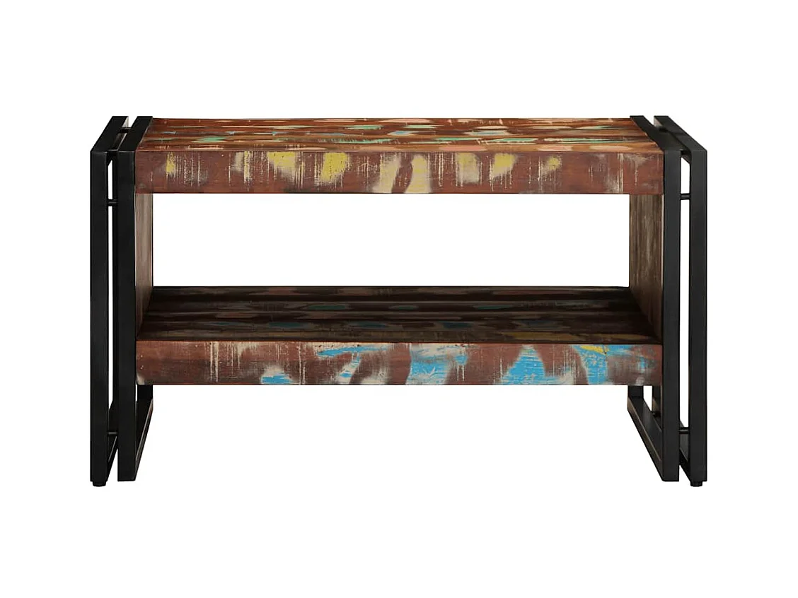 Mesas de centro | Mesa auxiliar forma de cuenco 2 uds madera maciza reciclada SHL4118