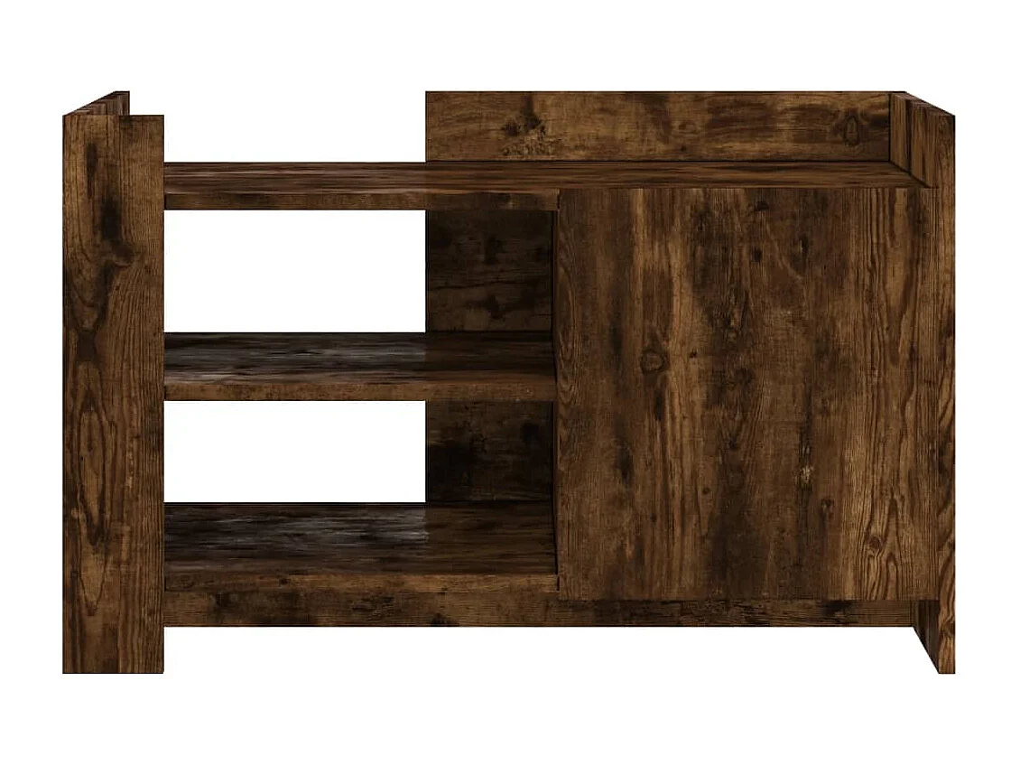 Couchtisch-Wohnzimmertisch-Beistelltische Räuchereiche 80x50x50 cm Holzwerkstoff SHL46101