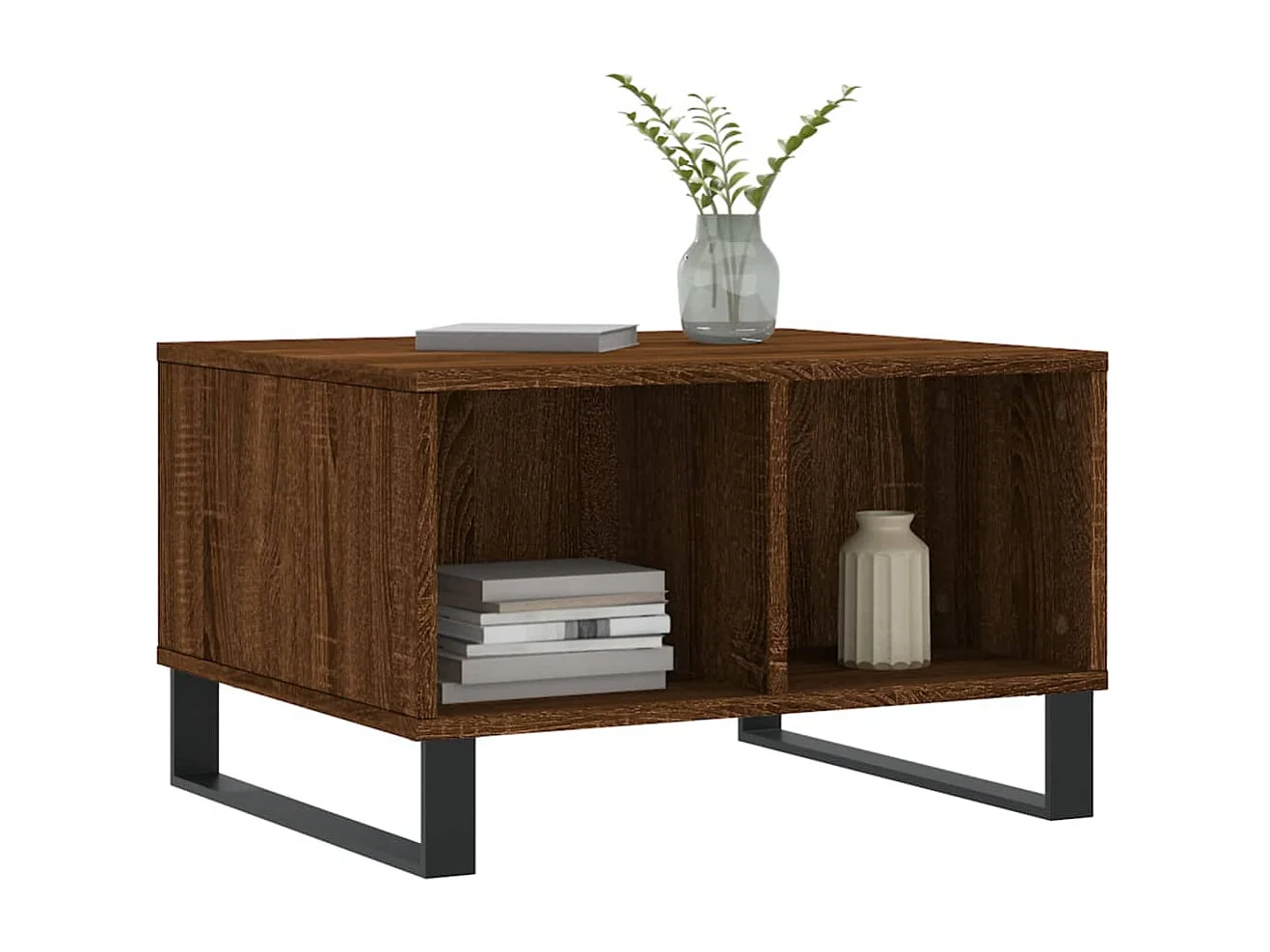 Couchtisch-Wohnzimmertisch-Beistelltische Braun Eichen-Optik 60x50x36,5 cm Holzwerkstoff SHL27360