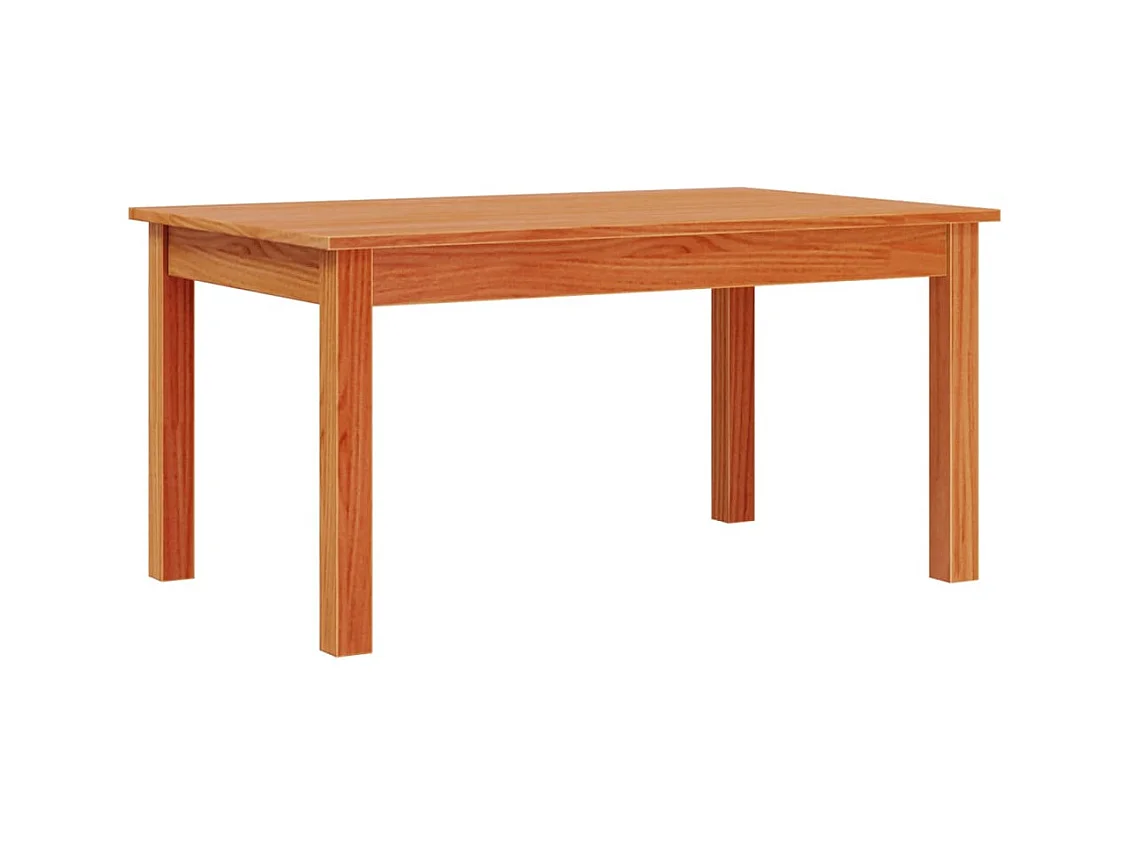 Mesa de centro | Mesa de apoio 80x50x40 cm madeira pinho maciça castanho cera