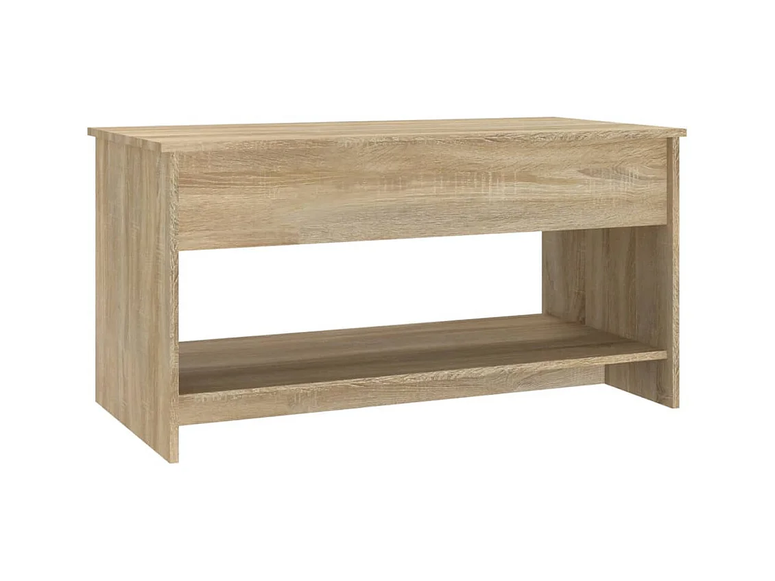 Mesa de centro | Mesa de apoio 102x50x52.5cm madeira processada carvalho sonoma