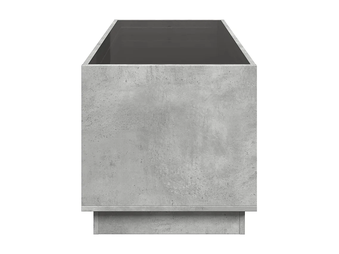 Table basse salon-Table d'appoint avec LED infini gris béton 90x50x50 cm SHL72452