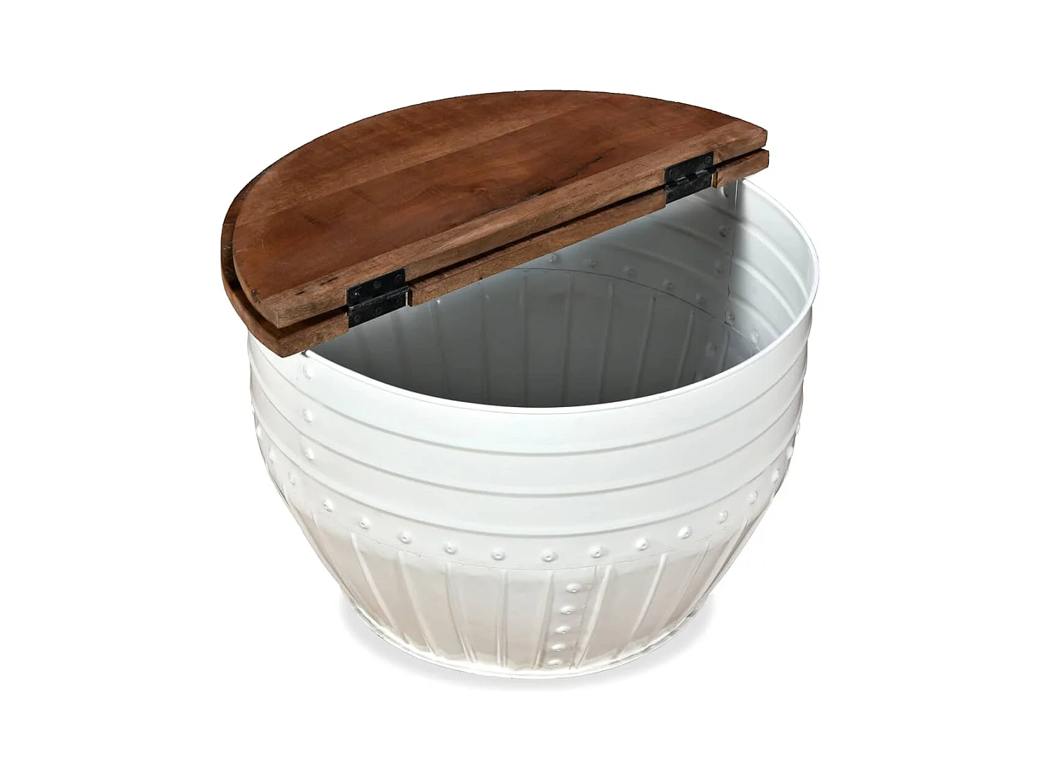 Mesa de centro | Mesa de café | Mesa auxiliar 3 piezas Blanco 47.5x47.5x27 cm SHL4363