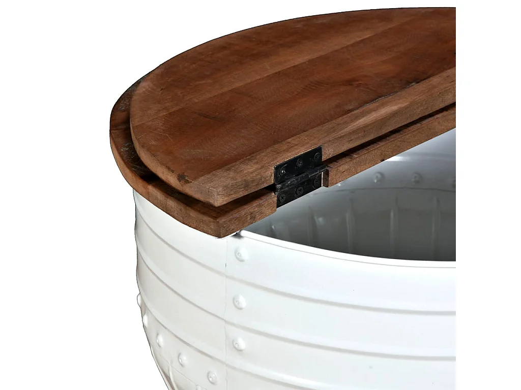 Mesa de centro | Mesa de café | Mesa auxiliar 3 piezas Blanco 47.5x47.5x27 cm SHL4363