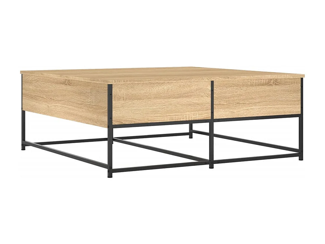 Table basse salon-Table d'appoint chêne sonoma 100x99x40 cm bois d'ingénierie SHL62455