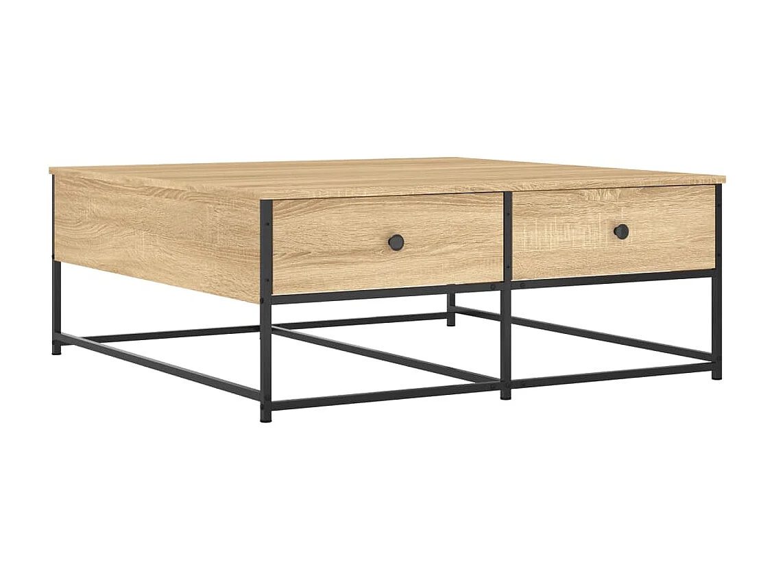 Couchtisch-Wohnzimmertisch-Beistelltische Sonoma-Eiche 100x99x40 cm Holzwerkstoff SHL94859