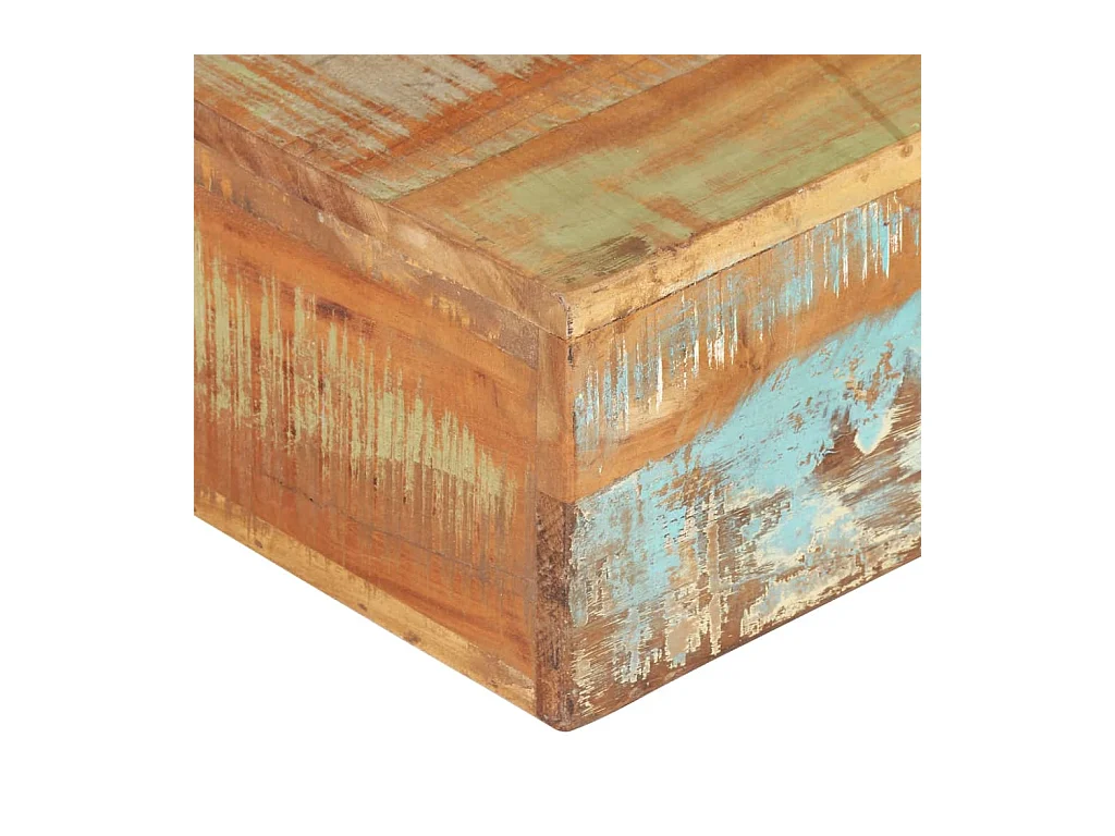 Mesa de centro | Mesa de apoio | Mesa de café 80x80x28 cm madeira recuperada maciça